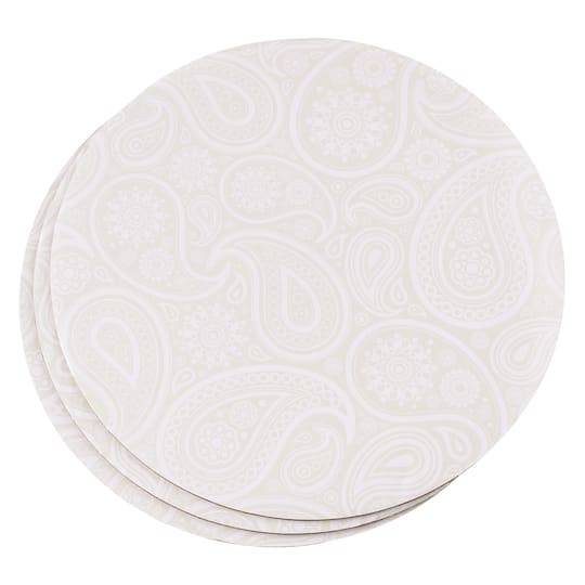 10" Silver Paisley Cake Boards By Celebrate It