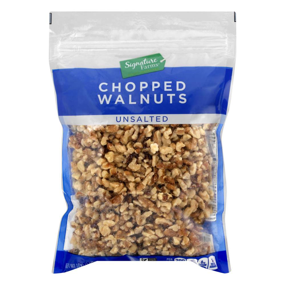 Signature Farms Unsalted Chopped Walnuts (1 lbs)