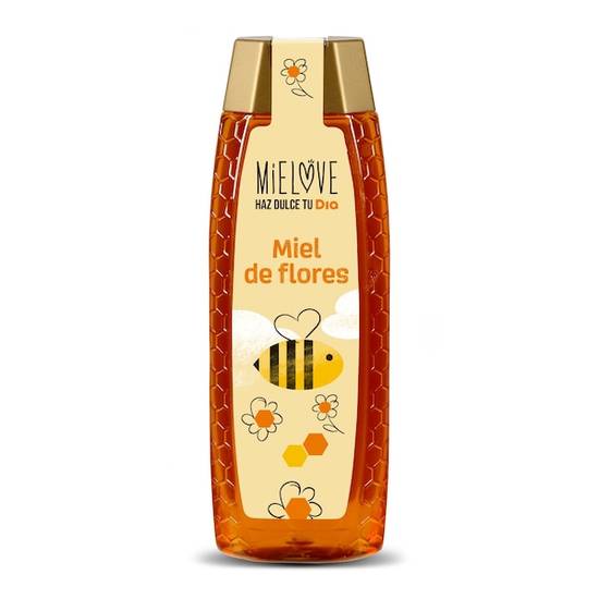 Miel de flores antigoteo Mielove frasco 500 g