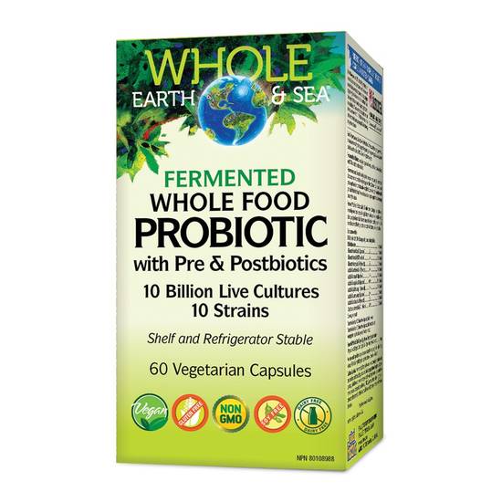 Whole Earth & Sea Fermented Whole Food Probiotic Vegetarian Capsules (60 units)