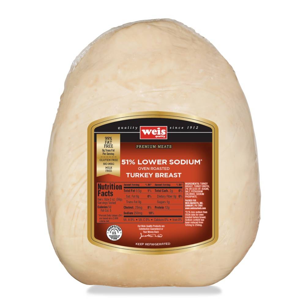 Weis Quality Turkey Breast Low Salt