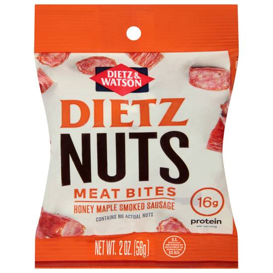 Dietz & Watson Dietz Nuts Meat Bites Honey Maple Smoked Sausage