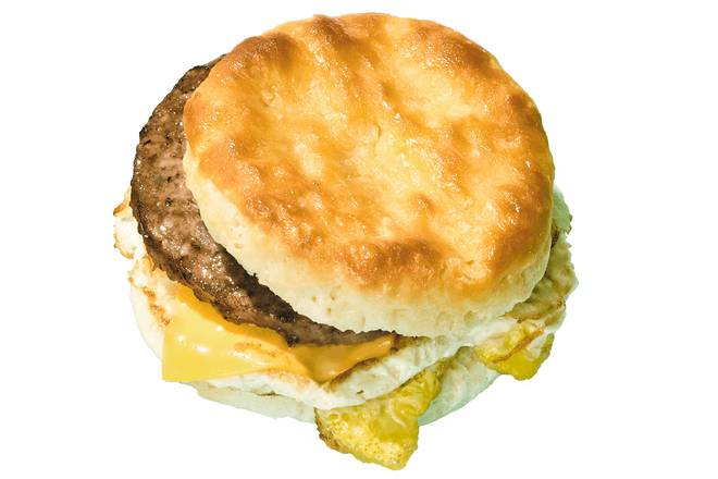 SAUSAGE, EGG & CHEESE BISCUIT