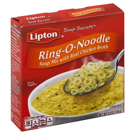 Lipton Soup Secrets Ring-O-Noodle Soup Mix With Broth (chicken)