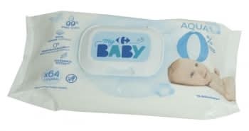 Toallitas para bebé sin perfume My Carrefour Baby 64 ud.