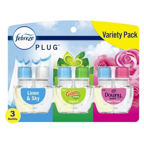 Febreze Odor Fighting Fade Defy Plug Air Freshener Refill (3 ct)