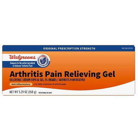 Walgreens Arthritis Pain Relieving Gel, Diclofenac Sodium Gel 1%, 150 Grams (150 g)