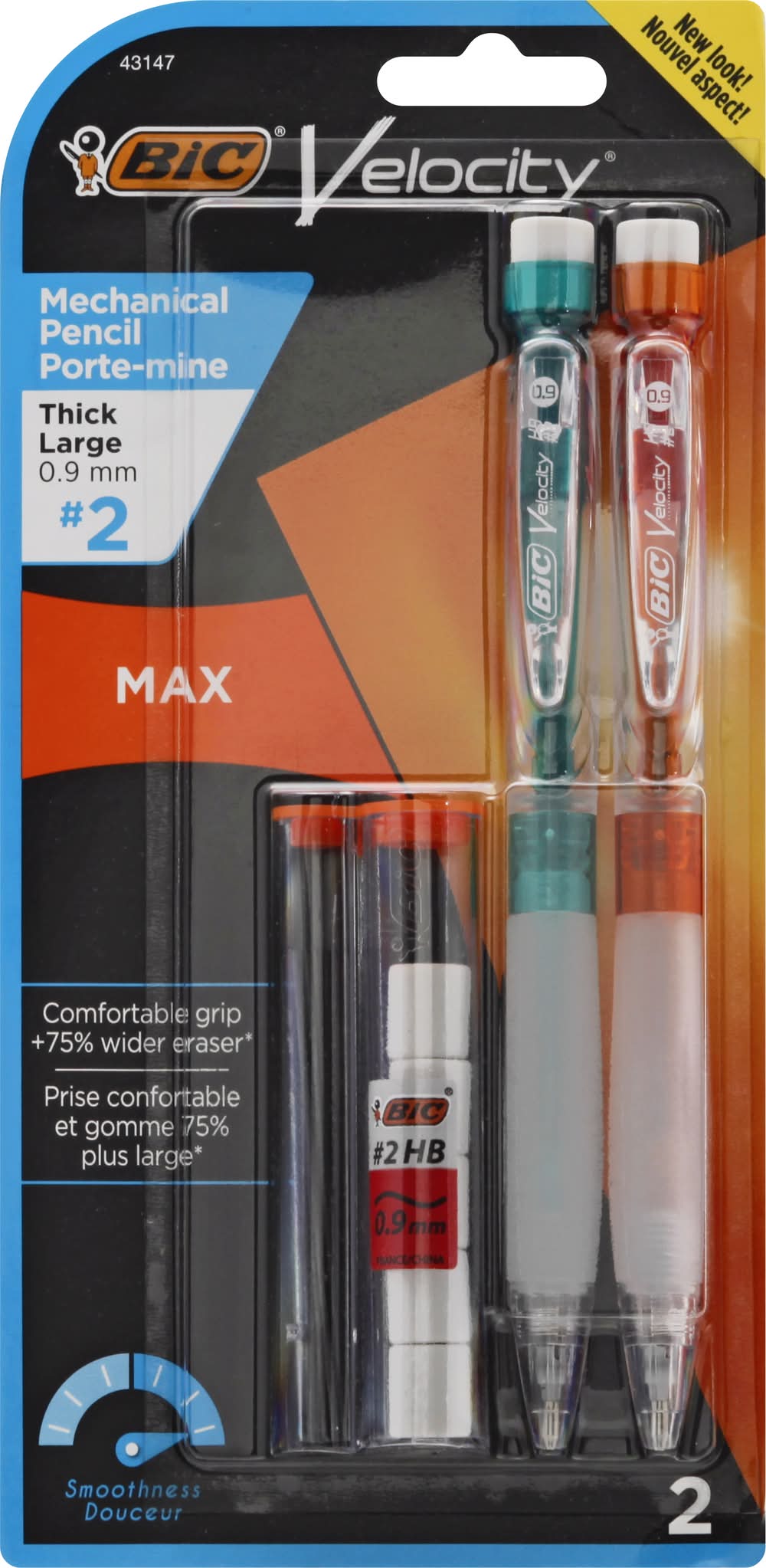 BiC Velocity Thick Large (0.9 mm) Max Mechanical Pencils (1.9 oz)