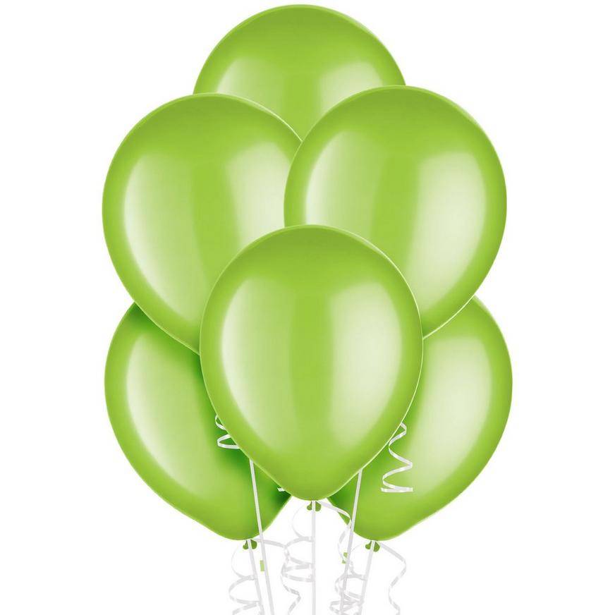 Uninflated 15ct, 12in, Kiwi Green Pearl Balloons