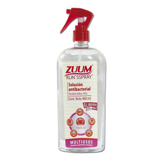Zuum solución antibacterial (spray 480 ml)