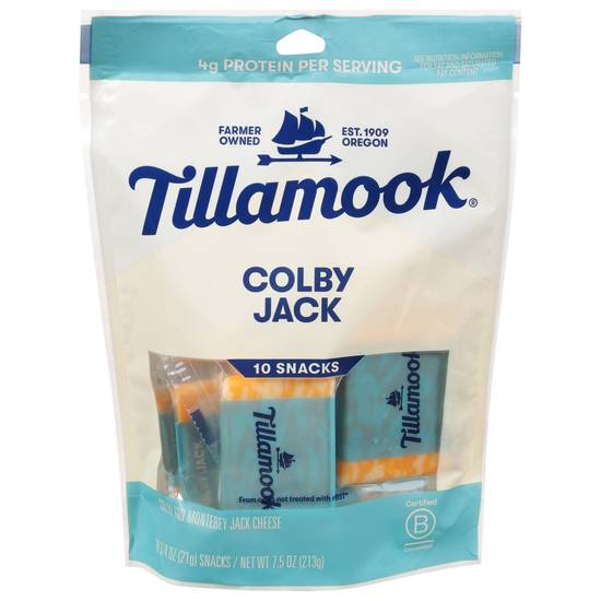Tillamook Colby Jack Cheese Snack Portions (10 ct)