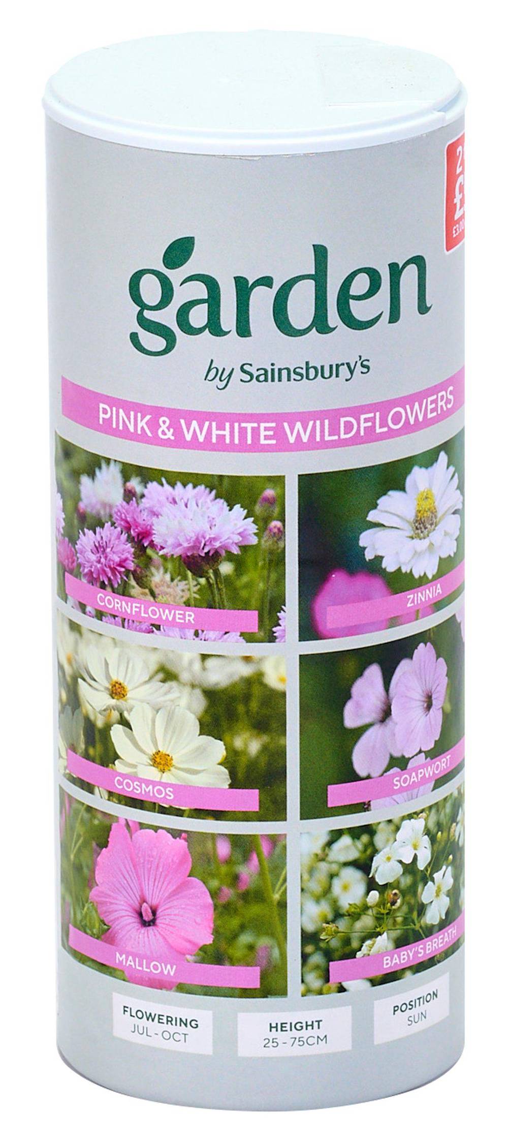 Sainsbury's Pink-White, Garden Edible Flowers
