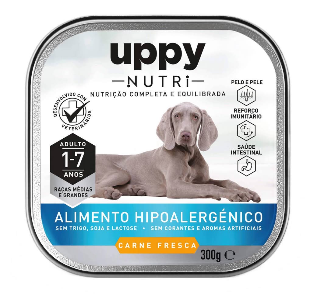 Comida Húmida para Cão Adulto Raças Médias e Maxi Frango Terrina Uppy Nutri (emb. 300 gr)