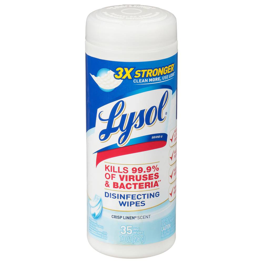 Lysol Crisp Linen Scent Disinfecting Wipes (7.3 oz, 35 ct)