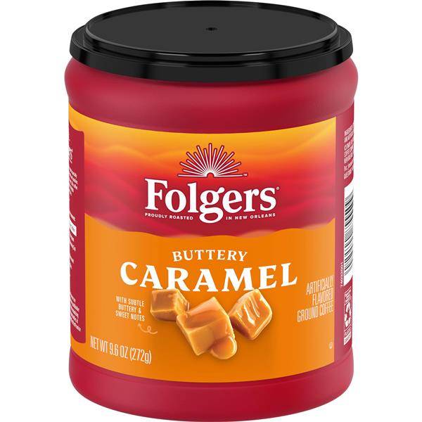 Folgers Buttery Caramel Flavored Ground Coffee (9.6 oz)