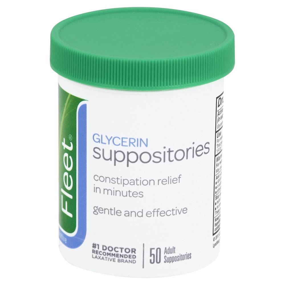 Fleet Adult Glycerin Suppositories (50 suppositories)