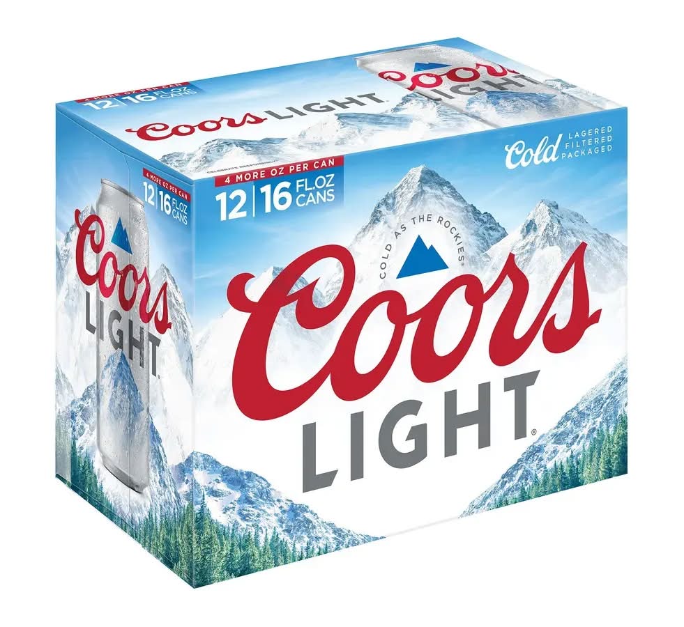 Coors Light Beer - 12 Pack
