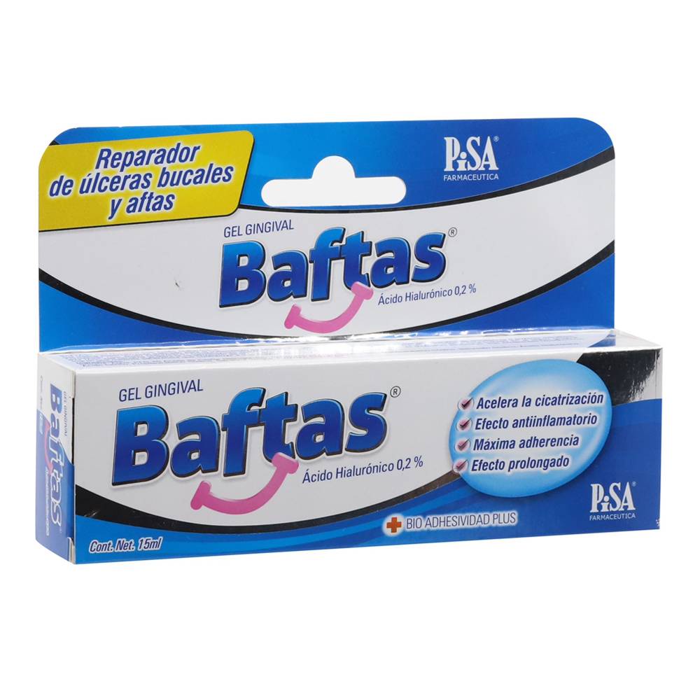 Pisa · Baftas ácido hialurónico gel gingival 0.2% (15 ml)