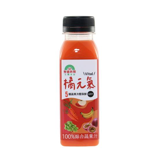 聖德科斯-橘元氣蔬果汁(280ml/瓶)