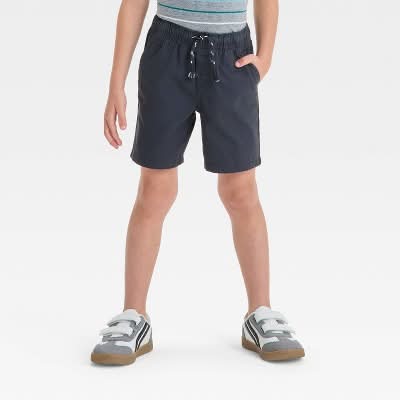 Cat & Jack Toddler Boy's Pull-On Woven Shorts, 2T, Charcoal Gray