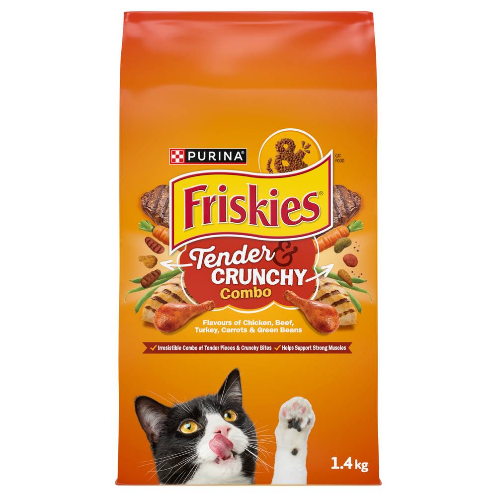 Friskies Purina Grillers' Tender & Crunchy Dry Cat Food (1.4 kg)