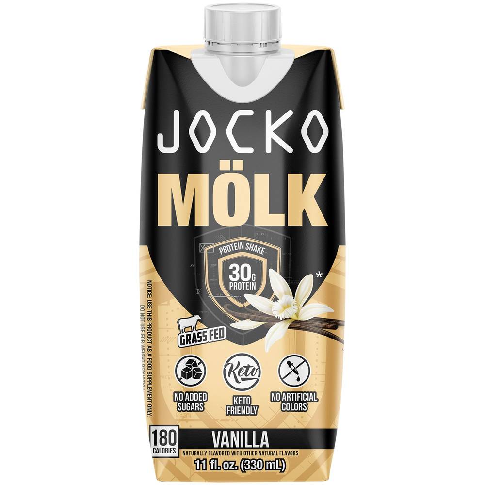 Jocko Fuel Molk Protein Shake, Vanilla (11 fl oz)