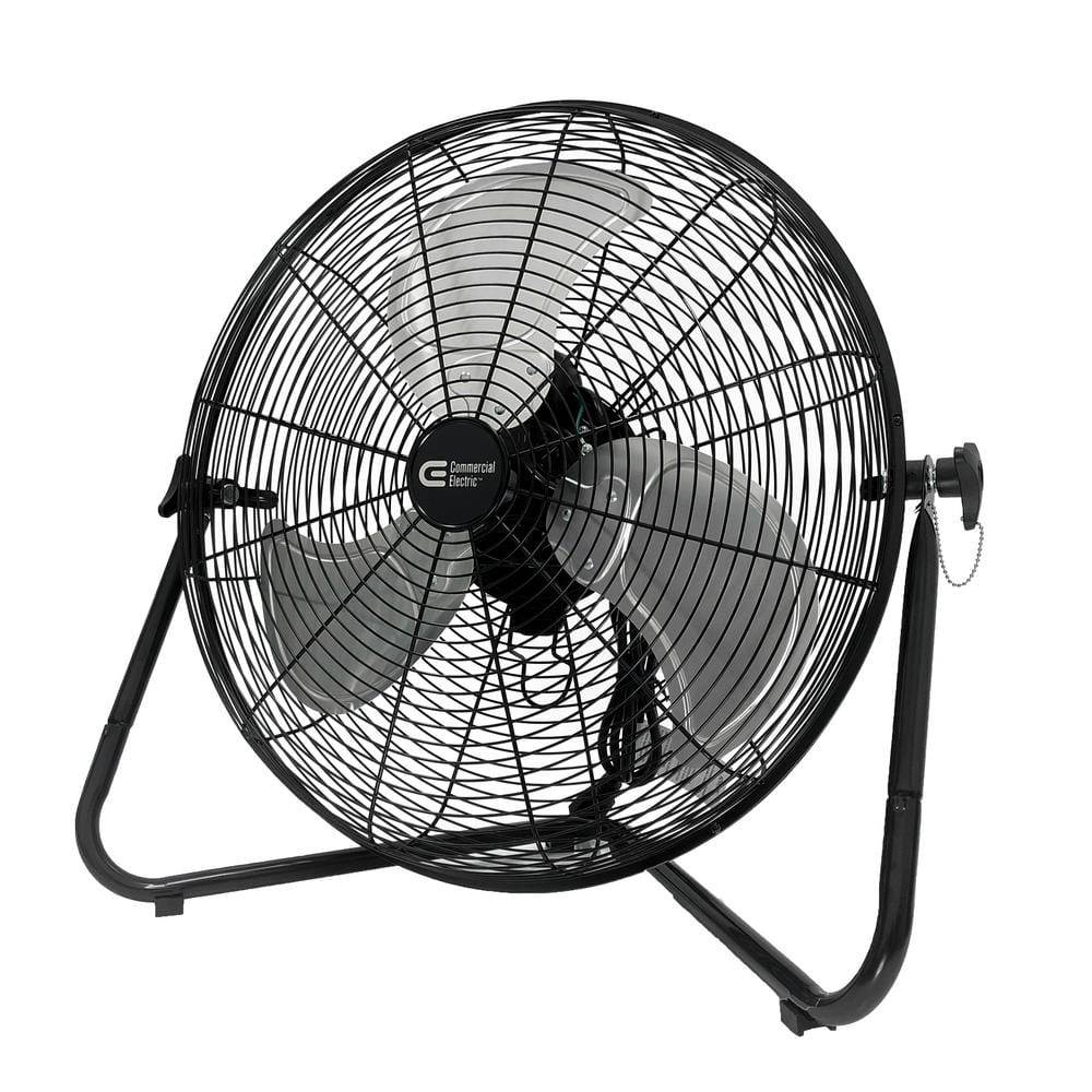 Commercial Electric 20 In. 3-Speed High Velocity Floor Fan