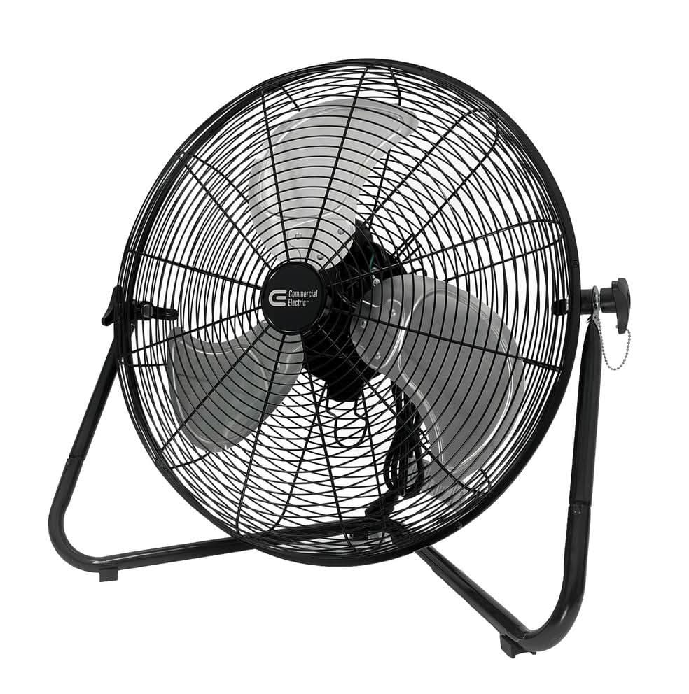Commercial Electric 20 In. 3-Speed High Velocity Floor Fan