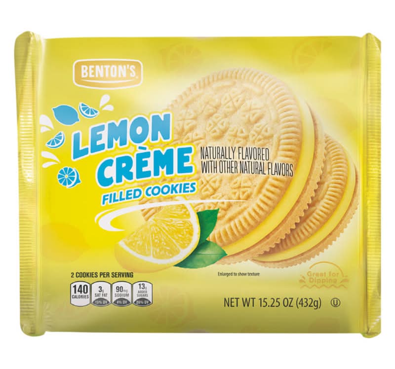 Benton's Filled Sandwich Cookies, Lemon Crème (15.25 oz)