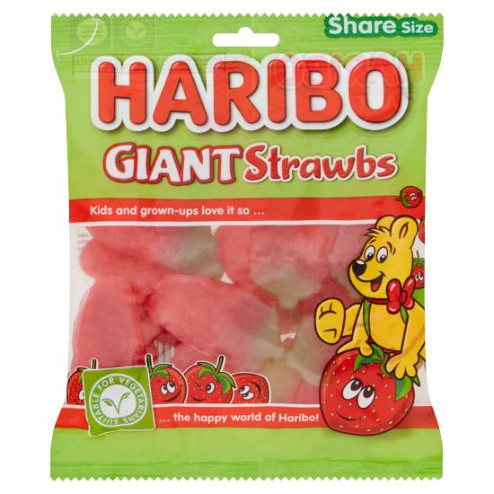 Haribo Giant Strawbs Bag (175g)