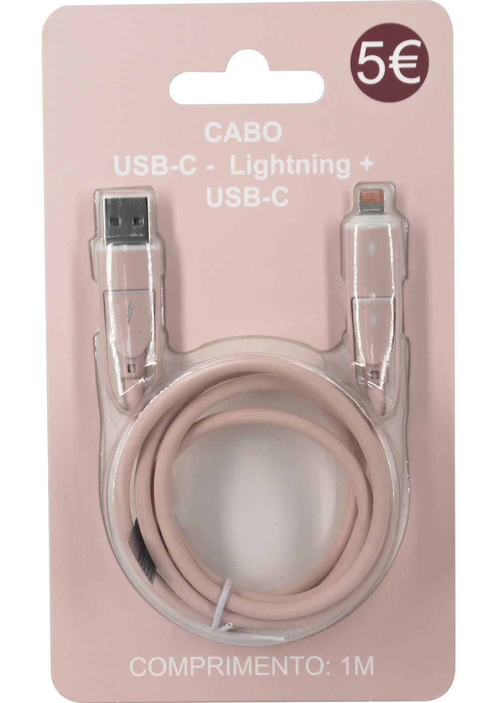 Cabo de Telémovel Multi Rosa Fusion