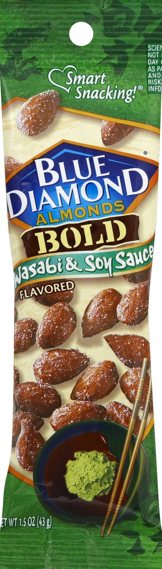 Blue Diamond Smart Snacking! Bold Almonds (wasabi-soy sauce)