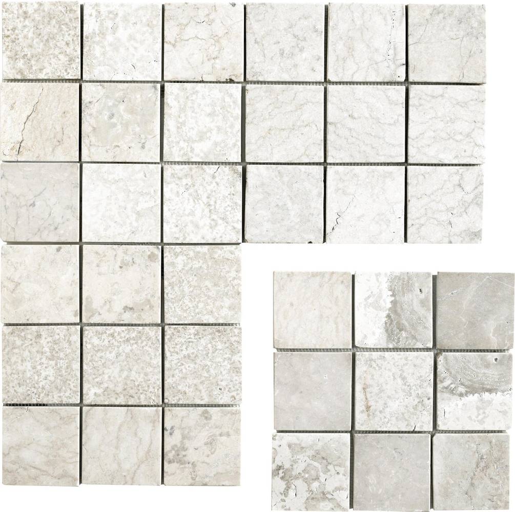 Pastilha cerâmica Parquet branco mate 30x30 cm (peça 10x10 cm) MG Valencia