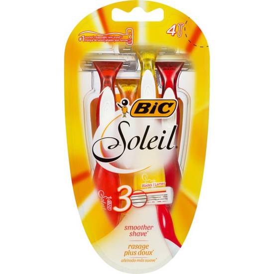 Bic Soleil Triple Blade Disposable Razors (4 units)