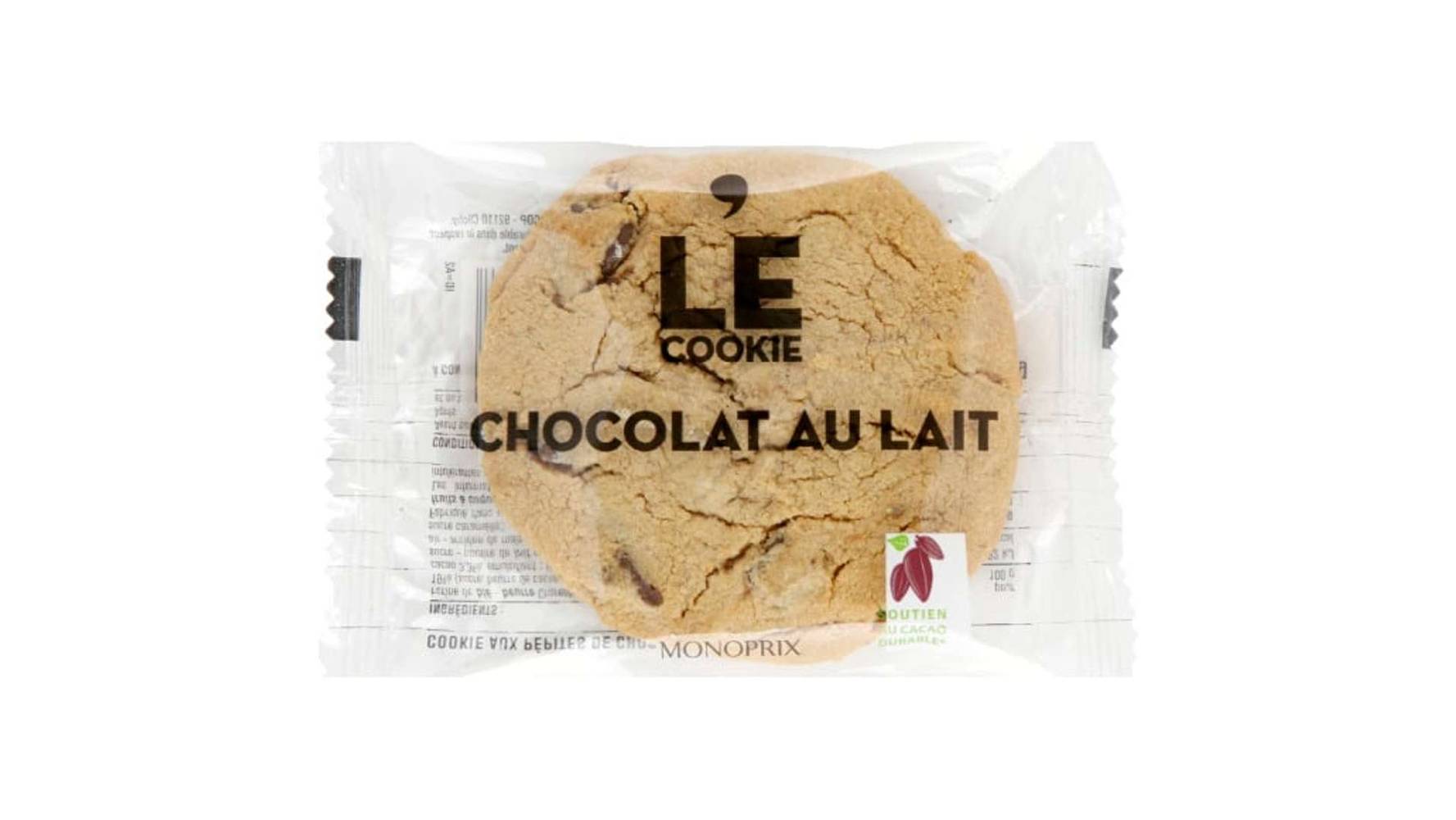 Monoprix Cookie au chocolat au lait L'unit{, 75 g