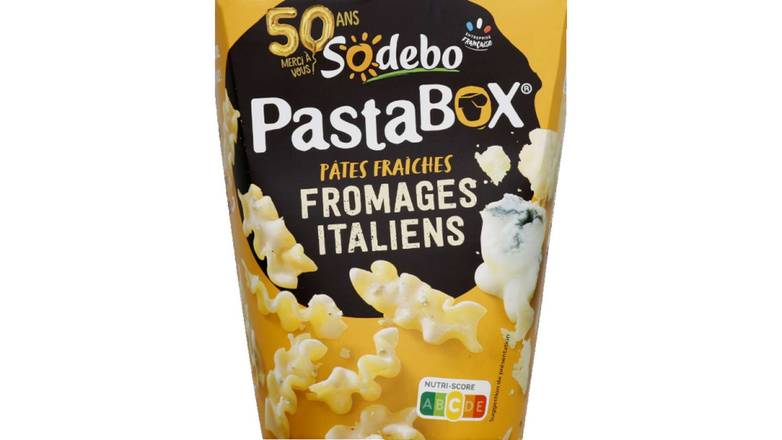 Sodebo Fusilli aux fromages italiens la boite de 330g