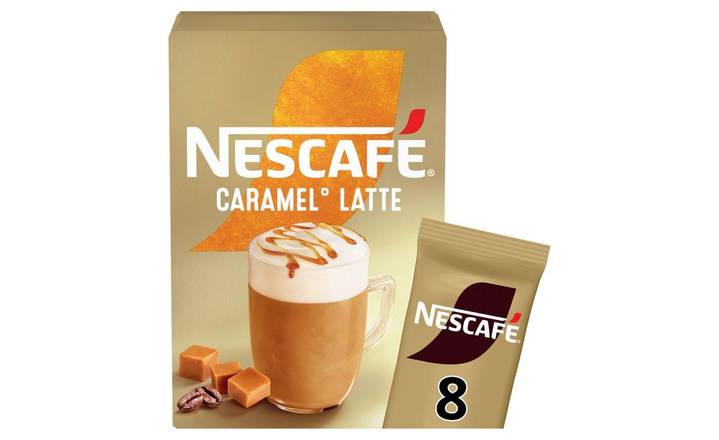 Nescafe Gold Caramel Latte Instant Coffee 8 x 17g Sachets (395046)