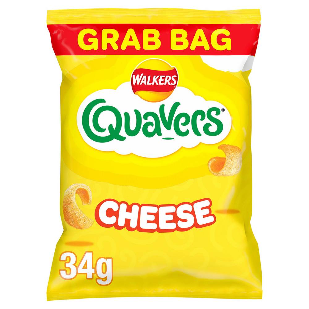 Walkers Quavers Cheese Crisp Snacks 34g