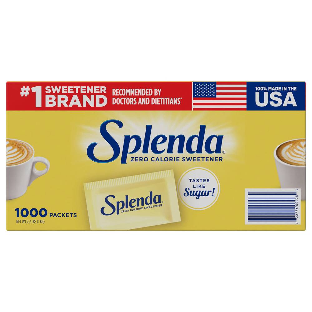 Splenda Zero Calorie Sweetener Packets, 1,000-count