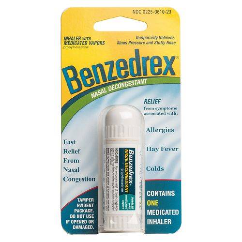 Benzedrex Inhaler Nasal Decongestant - 1.0 ea