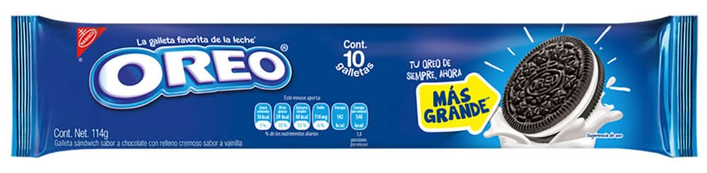 Oreo · Galleta sándwich, chocolate-vainilla (10 un)