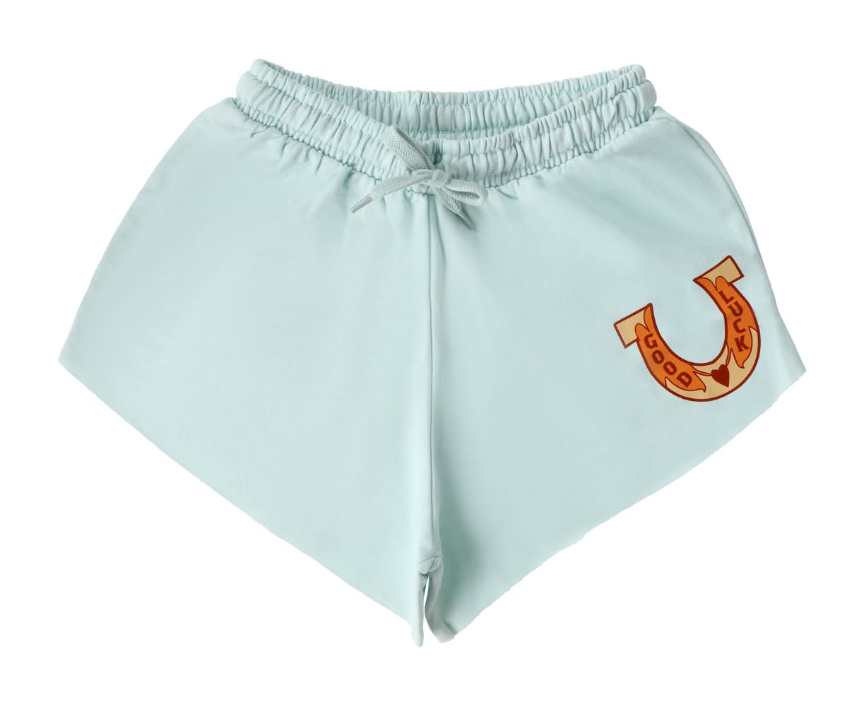 Juniors Fleece Shorts Large Blue