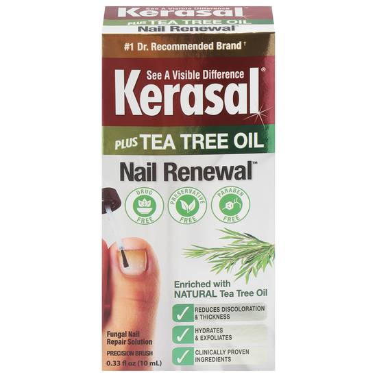 Kerasal Nail Renewal Plus Tea Tree Oil Fungal Nail Repair Solution