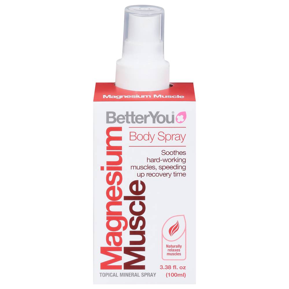 BetterYou Magnesium Muscle Body Spray (3.38 fl oz)