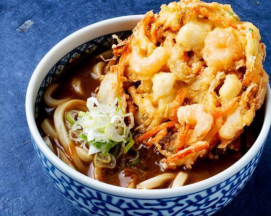博多 かき揚げカレーうどん Hakata Curry Udon Noodles with Mixed Tempura