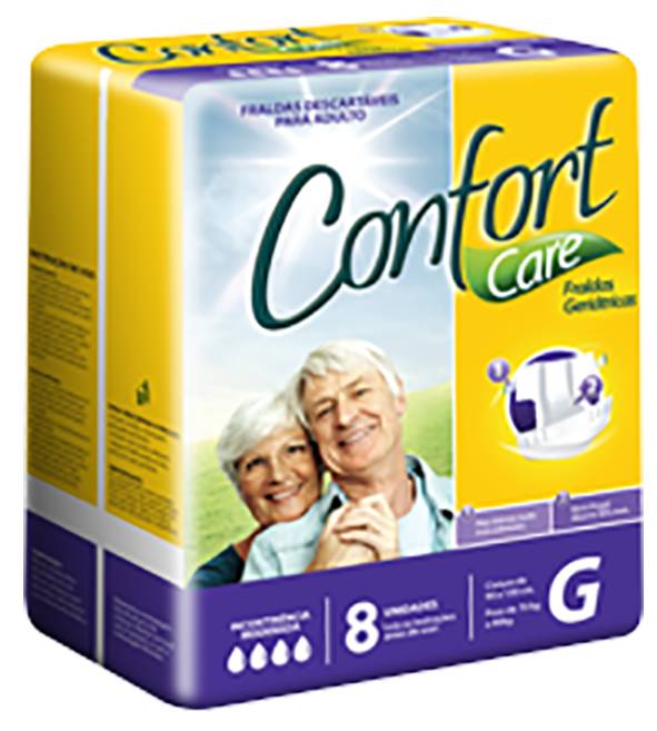 Confort fralda geriátrica care g (8 fraldas)
