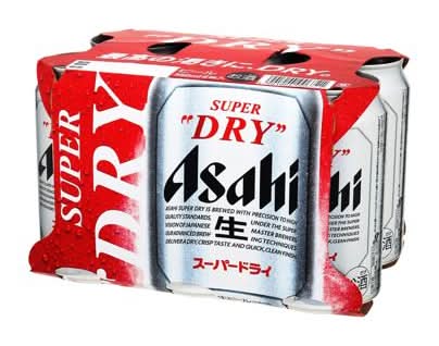 アサヒスーパードライ 生ビール (350mL x 6)