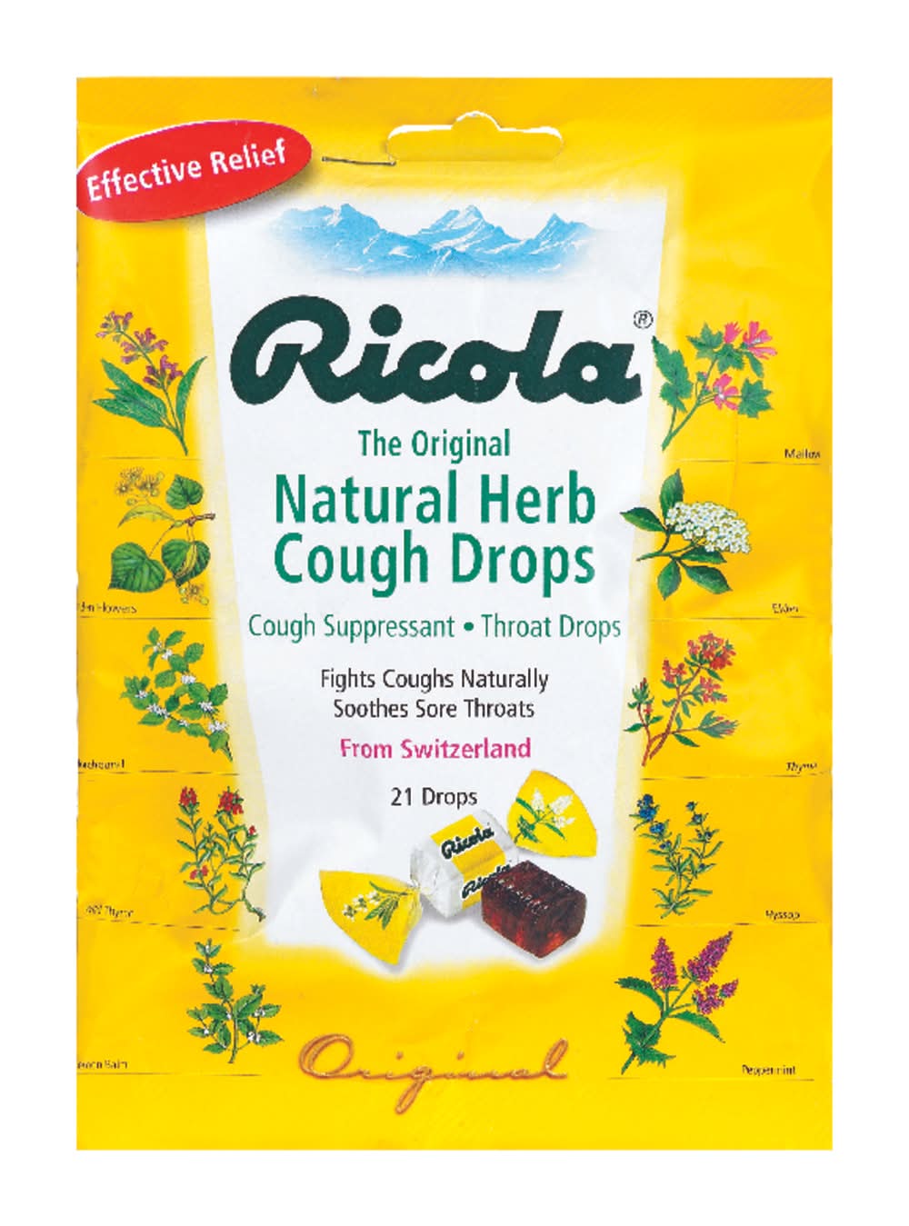 Ricola Throat Lozenge 21 Ct 21 Pk