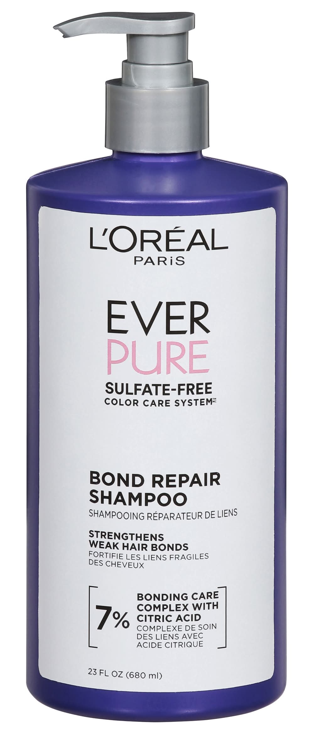 L'Oréal Paris Ever Pure Bond Repair Shampoo For Damaged Hair (23 fl oz)