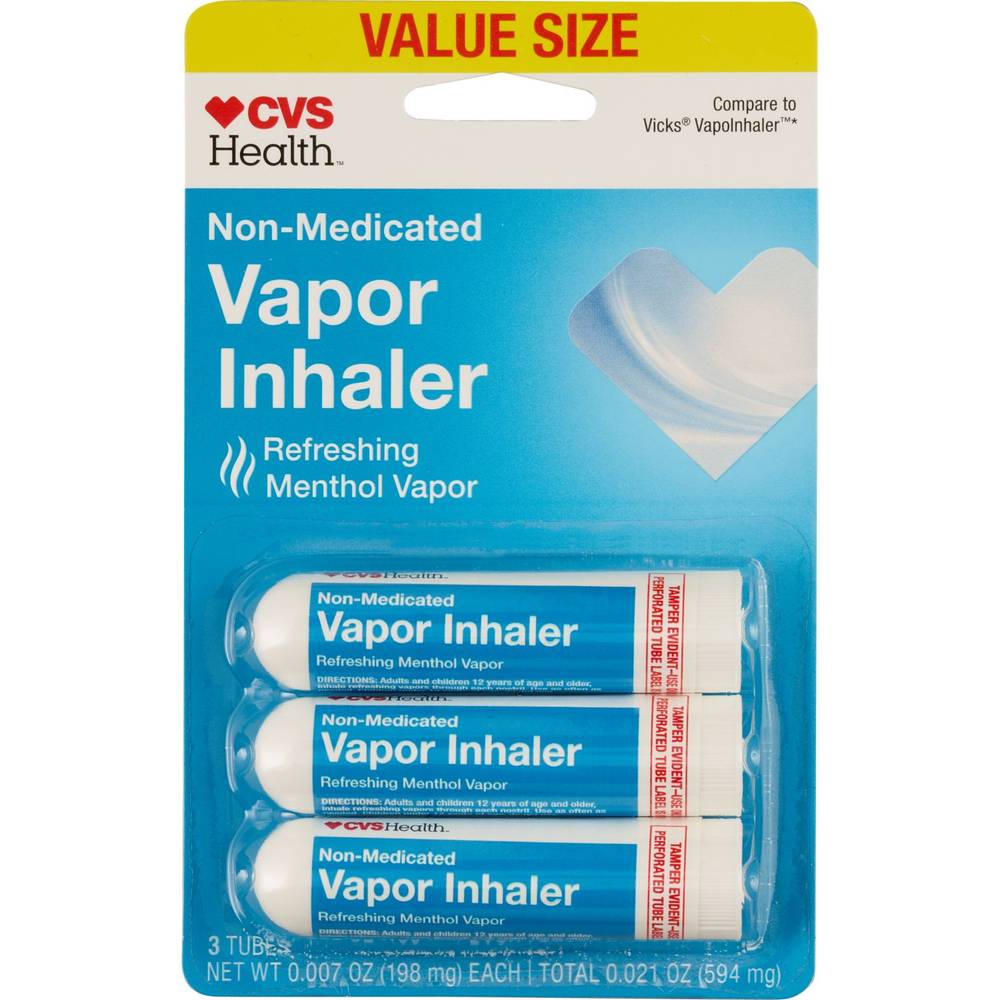 Cvs Health Non Medicated Nasal Vapor Inhaler Decongestant